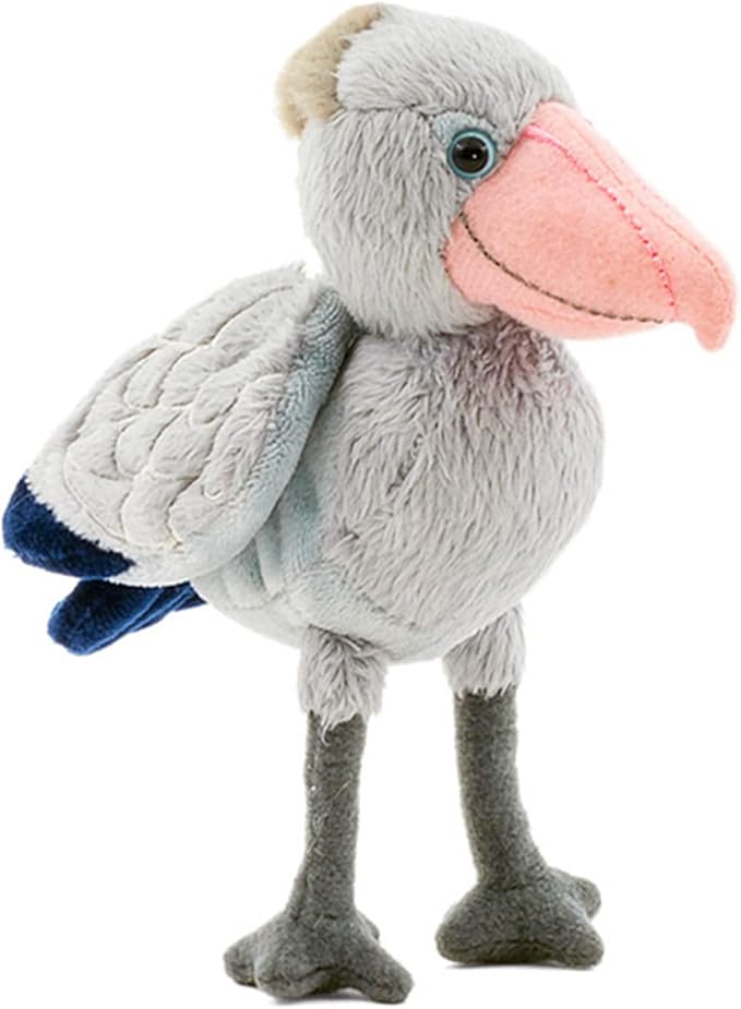ZHONGXIN MADE Simulation Shoebill Plush Toy Stuffed Animals - Soft Realistic 10” Gray Shoebill Balaeniceps Rex Doll, Cute Toys Real Plushie Toy Home Decoration
