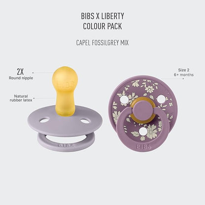 BIBS Liberty Pacifier | 2 Colour Natural Rubber Latex Soothers