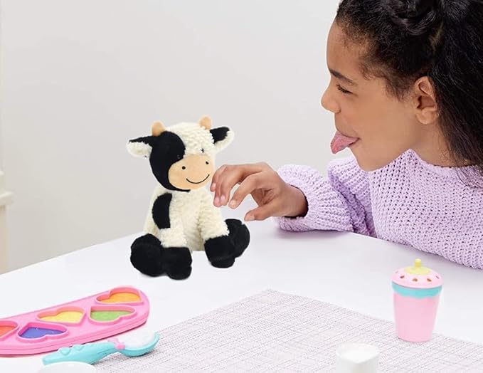HWD 9.8'' Soft Cow Plush Dolls Stuffed Animals Toys Gifts for Kids, Toddler
