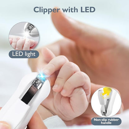 MOMMED Baby Nail Trimmer Electric, Gentle Baby Nail Clippers Electric,10 Grinding
