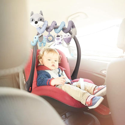 Car Seat Toys, Infant Baby Spiral Activity Hanging Toys