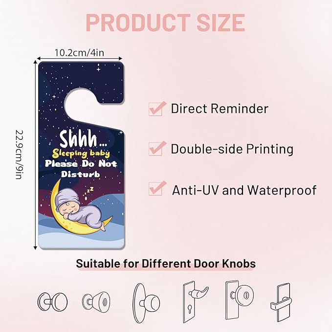 Baby Sleeping Sign - 2PCS Baby Sleeping Sign for Front
