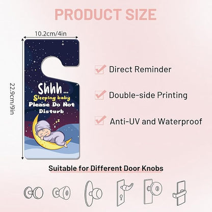 Baby Sleeping Sign - 2PCS Baby Sleeping Sign for Front