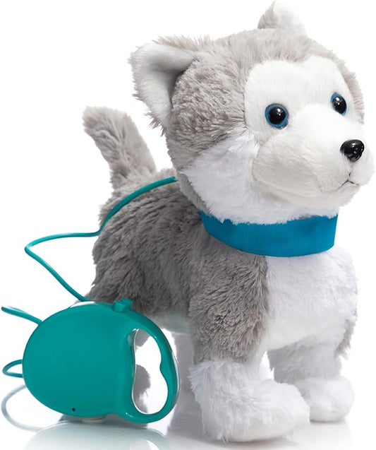 HollyHOME Plush Animated Puppy Husky Puppy Dog Toy Pet 12 Inches