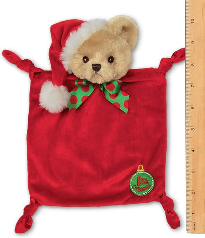 Bearington Baby Wee 1st Christmas, 8 x 7 Inch Small Teddy Bear Holiday Stuffed Animal