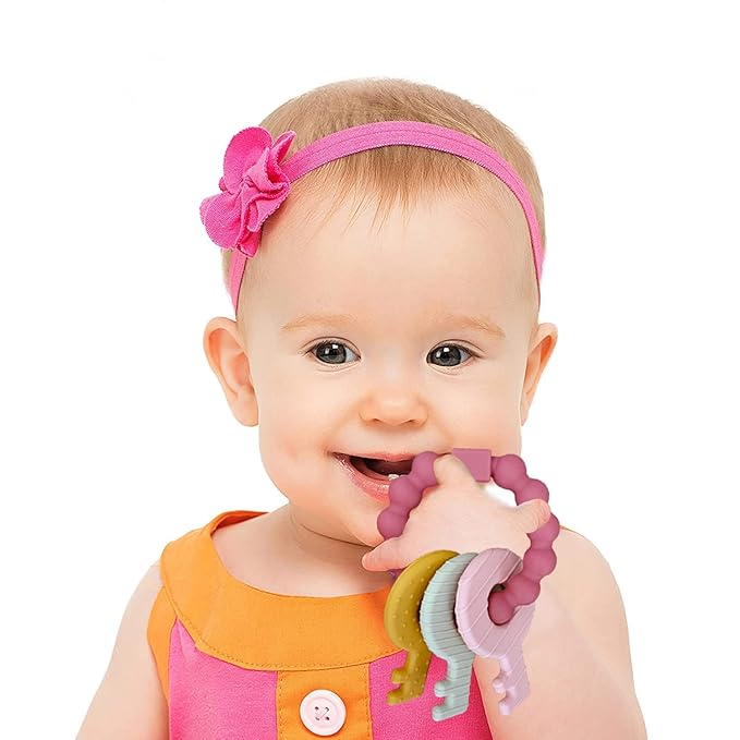 Baby Keys Toy, Teething Keys Toy for Toddlers 3-18 Months