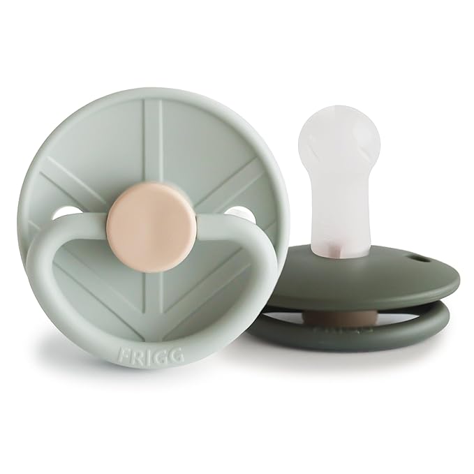 FRIGG Little Viking SilkySoft Silicone Baby Pacifier 2-Pack | Made in Denmark 6-18 Months)