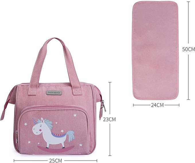 Bebamour Baby Doll Bag with Doll Changing Pad Carry Baby