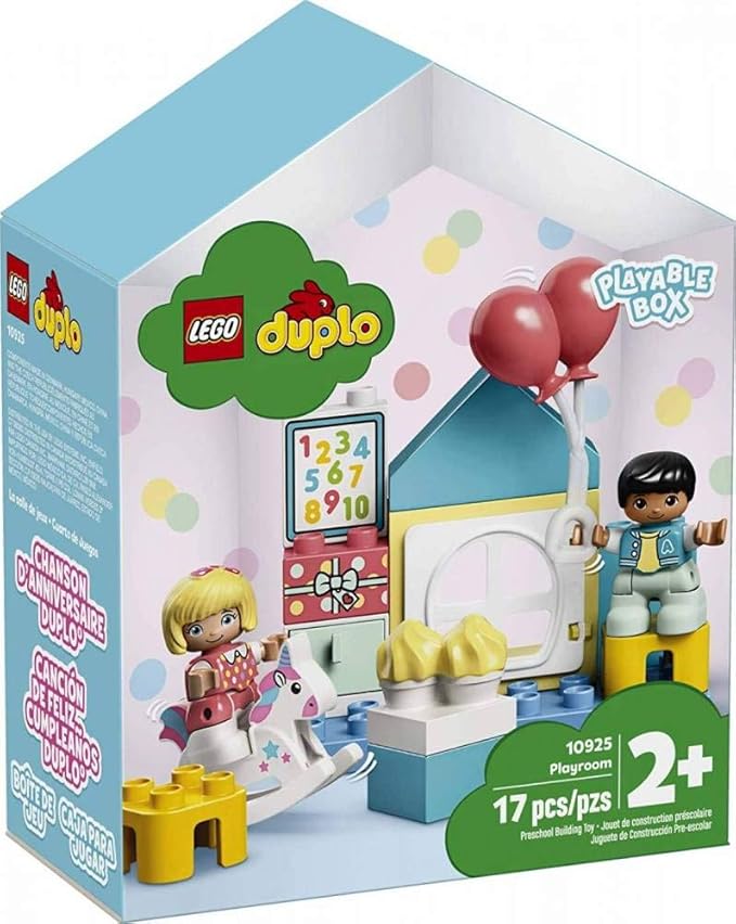LEGO DUPLO Town Playroom 10925 Kids’ Pretend Play Set, Developmental Toy for Toddlers (16 Pieces)