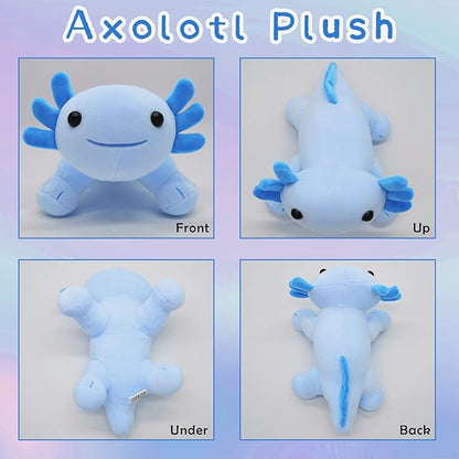 10.5'' Axolotl Plush Toy - Kawaii Stuffed Animal Pillow Doll,