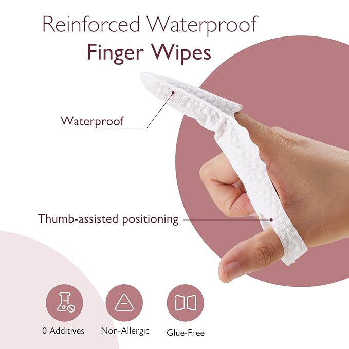 Momcozy Baby Diaper Cream Applicator Kit - Spatula, Finger Wipes & Waterproof Sleeve