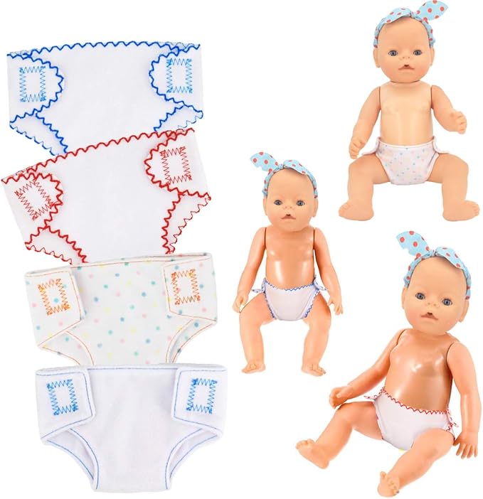 16 Pcs Baby Doll Diapers Underwear Set Fits 14 Inch 18 Inch 16 Different