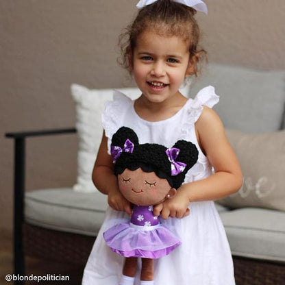 OUOZZZ 15in Soft Baby Doll Plush Toy - African American