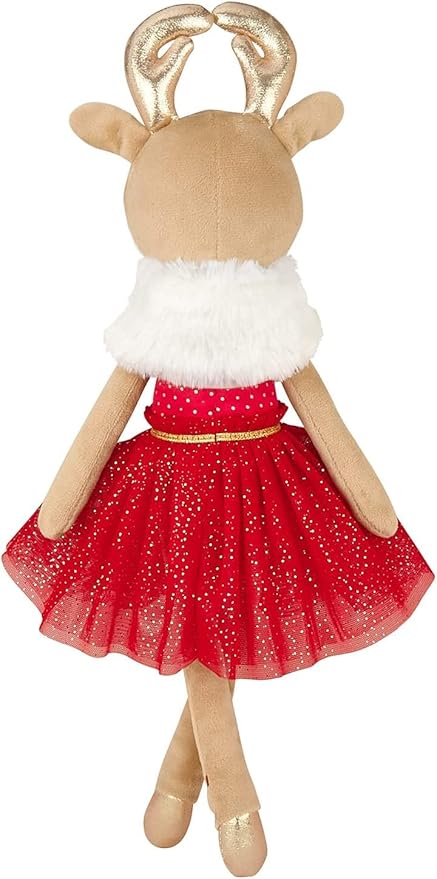 Bearington Noella Plush Reindeer Ballerina Doll, 16.5 Inch