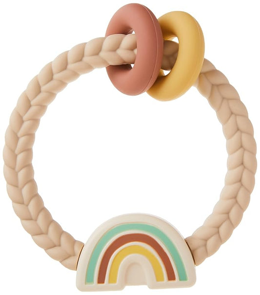 Itzy Ritzy Silicone Teether with Rattle; Rattle Teether Features Rattle 3 Months
