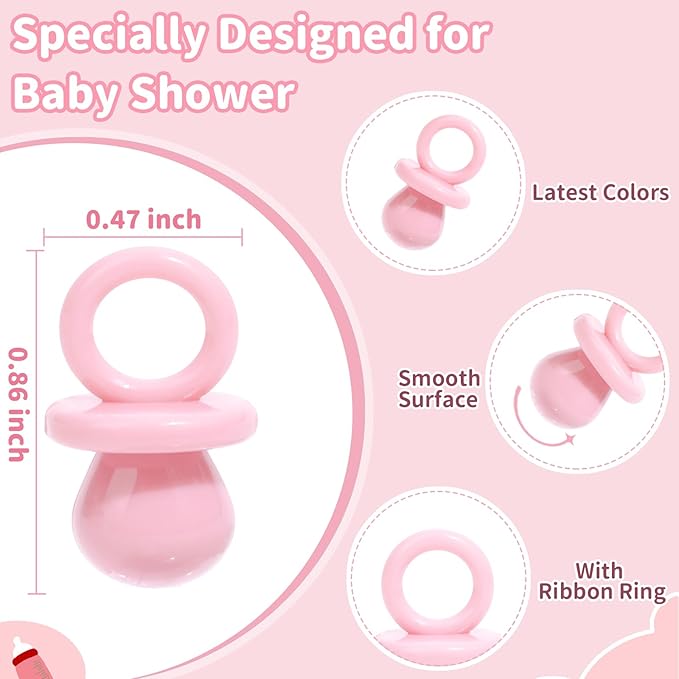 Baby Shower Pacifiers, 150 Mini Pacifiers for Baby Shower