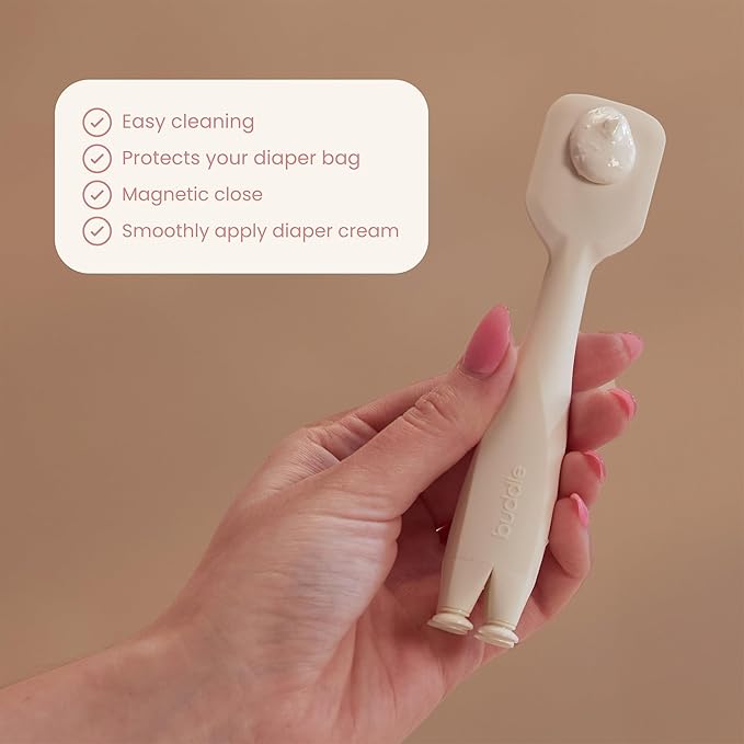 Paddle Pal Baby Diaper Cream Spatula Silicone Applicator with Carrying Case, Smooth & Mess-Free Application, 1 Count