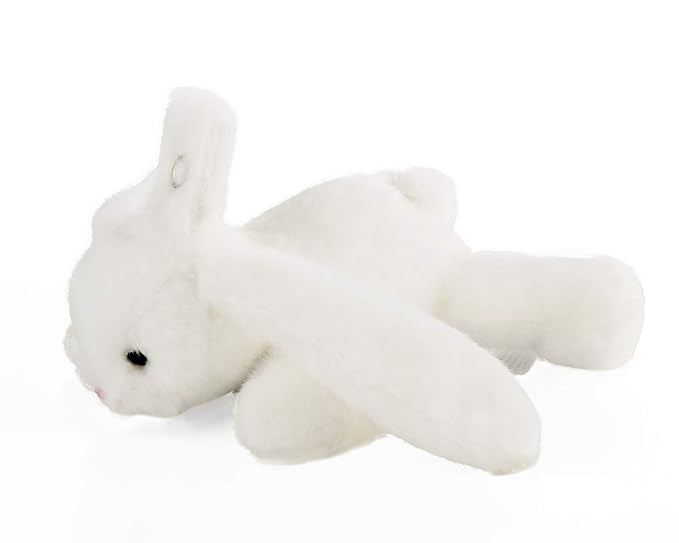 Furry Friend Pacifier Plush Toy - Ultra Soft Cuddly 100% Polyester with Medical Grade Silicone Pacifier (Color Varies), Machine Washable
