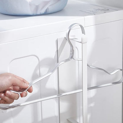 Magnetic Hanger Organizer,Hanger Storage Rack for Washing Machine,Hanger Stacker for Closet Laundry Room,Clothes Hanger Storage for Adult or Child Clothes Hangers