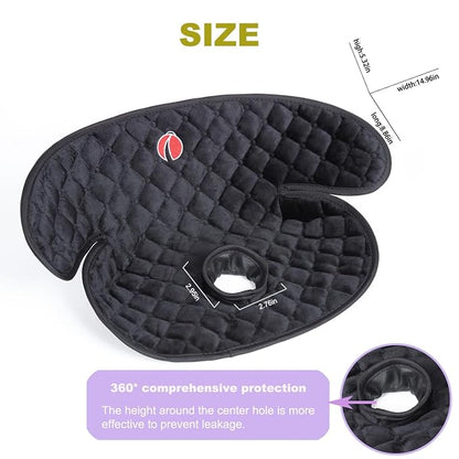 JOOLIO B&S Baby Piddle Pad Car Seat Liner,Potty Training car seat Protector with Waterproof Liner for Child Safety Car Seat Stroller and Dinner Chair,Machine Wash and Dry，Black