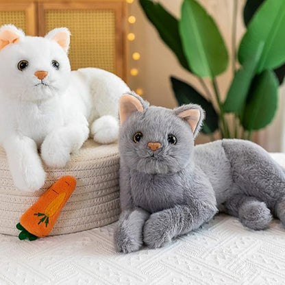 Gadpiparty Halloween Decorations Home Decor Home Decor Home Decor Plush Cat Doll, Realistic Soft Plush Cat for Boys and Girls 12 Inch)