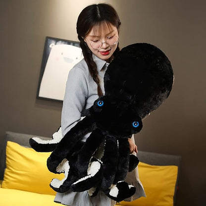 Octopus Stuffed Animals Octopus Plush Doll Toys Octopus Stuffed Toys Gift for Kids and Lovers for Birthday, Christmas Day(25.6-inch Black)