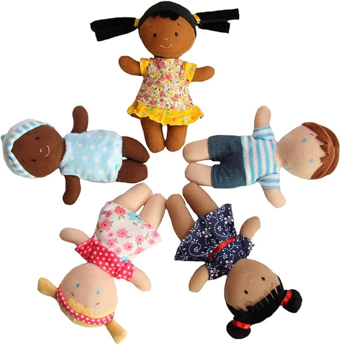 Basket of Buddies 8" Plush Diversity Dolls | Toddler Dolls 5