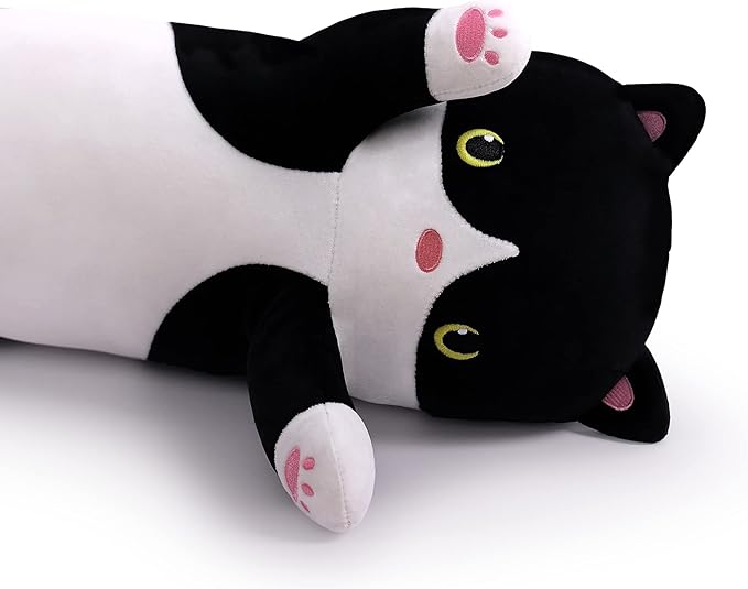 43.2in Long Plush Cat Toy Pillow Stuffed Animal Cat Kids Doll(110cm/43.2in)