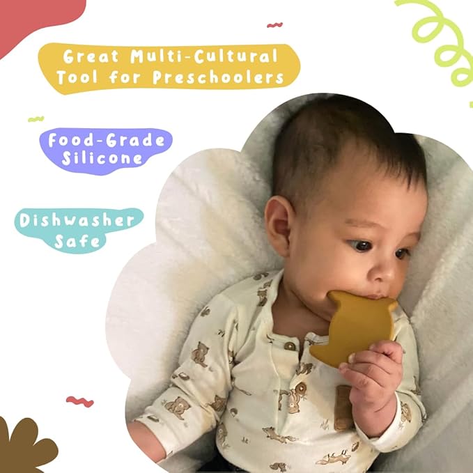 Mexican Baby Teether, Silicone Teething Toy for Teeth Relief 3+ Months,