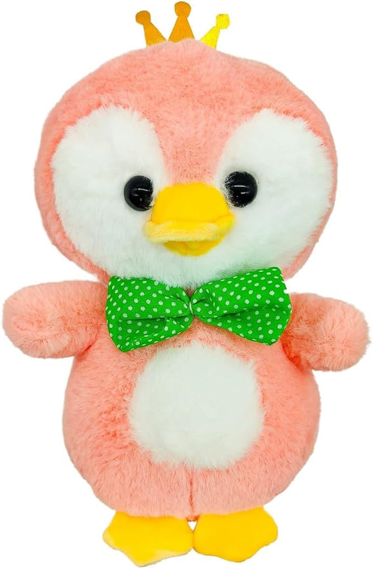 Soft and Cuddly Pink Animal Plush Toy, Dreamy Soft and Cuddly Pink Plush Doll 3+ (Penguin)
