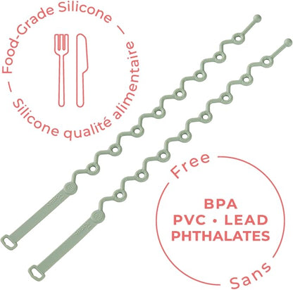 Toy Straps for baby - Keep toy, bottle & pacifier Off The Floor 2-Pack