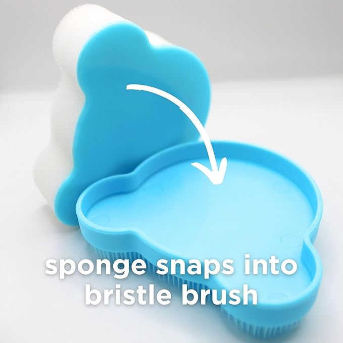 oogiebear Cradle Cap Sponge Replacement Set - Gentle & Effective Baby Scalp Care, Soft Sponge Refills for Cradle Cap Brush, 2-Pack