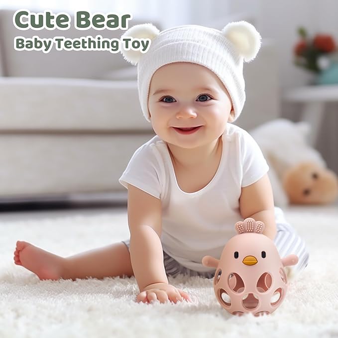 Baby Teething Toys Silicone Teethers - Babies Toys Chew Toys 0-6 6-12