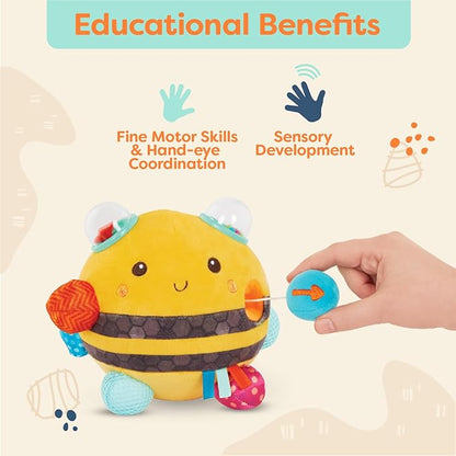 B. Sensory Plush Bumble Bee Baby ,Sensory Baby Toy – Bumpy Plush Bee with Fun Features 0 Months