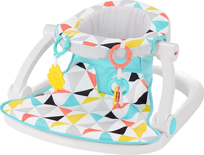 Fisher-Price 3-in-1 Snugapuppy Activity Center & Portable Baby Chair Sit-Me-Up