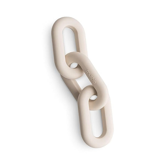 mushie Silicone Baby Links Teether Toy (Shifting Sand)