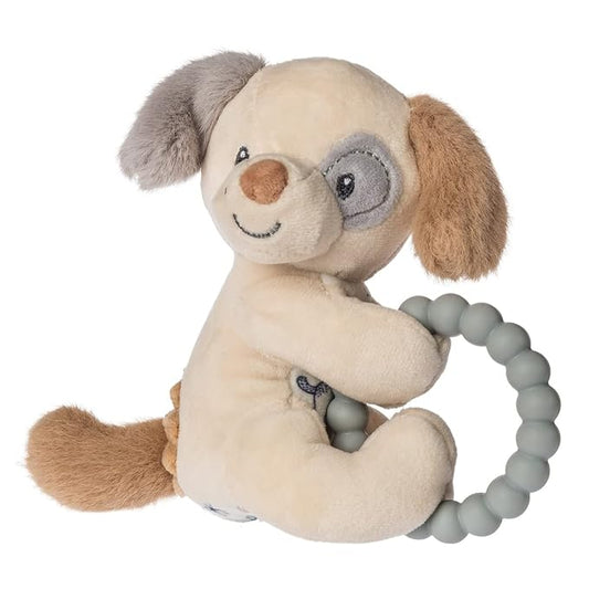 Mary Meyer Soft Baby Rattle with Soothing Teether Ring, 6-Inches