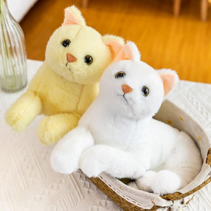Gadpiparty Halloween Decorations Home Decor Home Decor Home Decor Plush Cat Doll, Realistic Soft Plush Cat for Boys and Girls 12 Inch)