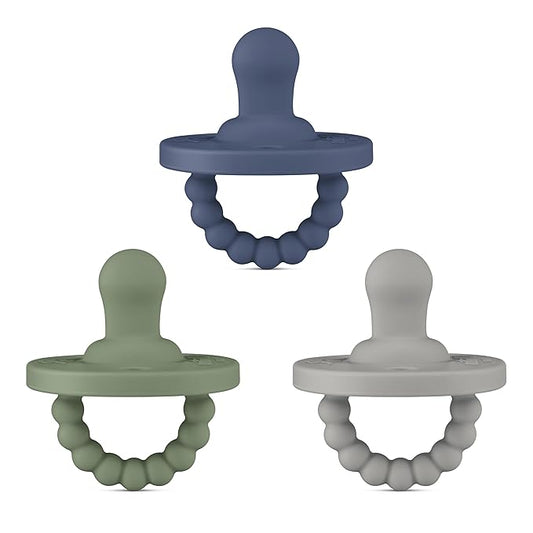 Ryan & Rose Cutie PAT All-in-One Pacifier and Teether Massaging (3 Pack),