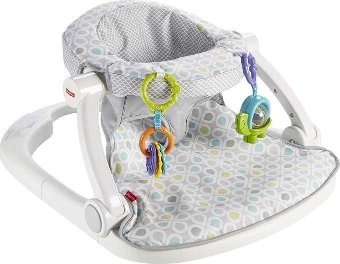 Fisher-Price 3-in-1 Sit-to-stand Activity Center [Amazon Exclusive], Multicolor & Portable Baby Chair Sit-Me-Up Floor Seat with Developmental Toys & Machine Washable Seat Pad