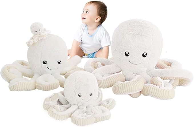 DENTRUN Octopus Stuffed Animals, Giant Octopus Plush Doll Play Toys for Kids Girls Boys Adults Birthday Xmas Halloween Present Stuffed Sea Animals Plushie 7/16/24/32 Inches, 5 Colors