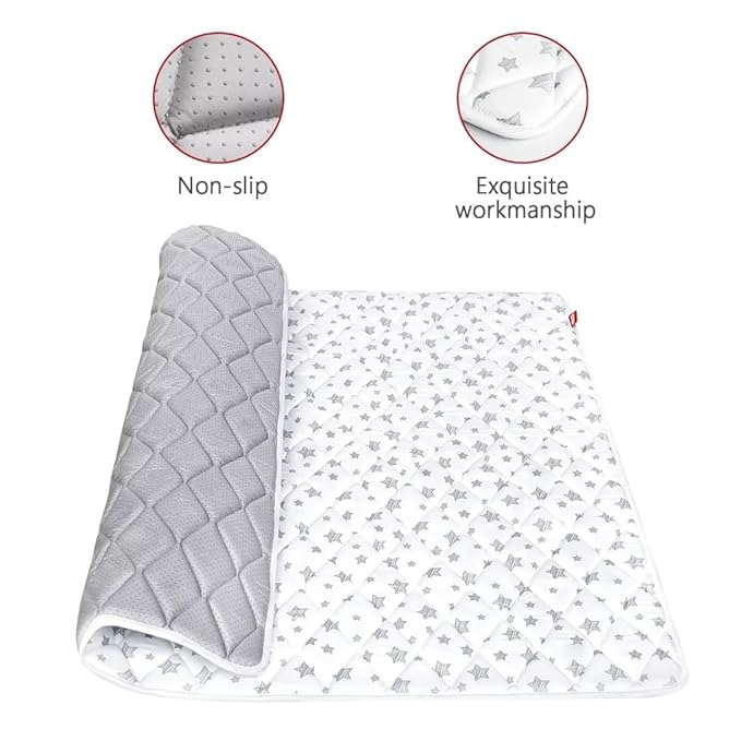 Premium Foam Baby Play Mat 59''x59'', One-Piece Crawling Mat Non 59x59 Inches