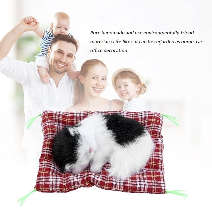 Simulation Lovely Cat Make Sounds Doll Cute Sleeping Plush Cats