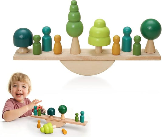 Promise Babe Wooden Tree Toys Balance Toys Wooden Peg Dolls
