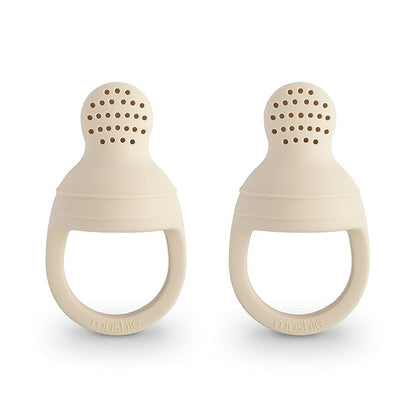 mushie Silicone Baby Fresh Fruit & Food Feeder Pacifier | 6 Months+