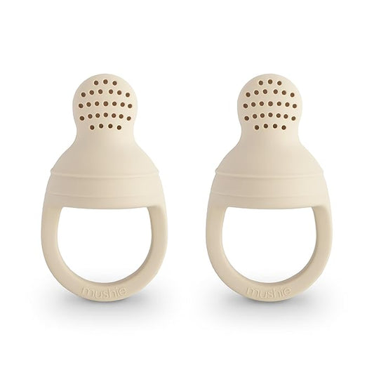 mushie Silicone Baby Fresh Fruit & Food Feeder Pacifier | 6 Months+