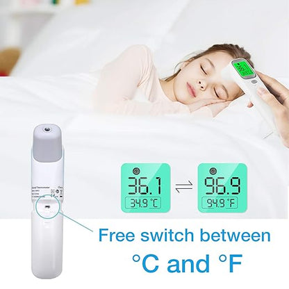 Wellue Touchless Baby Thermometer, Infrared Forehead and Ear Thermometer
