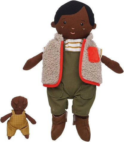 Manhattan Toy Playdate Friends Ellis Machine Washable and Dryer Safe 14 Inch Doll with Mini Bunny Stuffed Animal