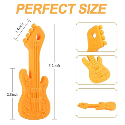 4 Pack Baby Teething Toys, Cartoon Guitar Teether Toys for Baby Infants 0-24 Months