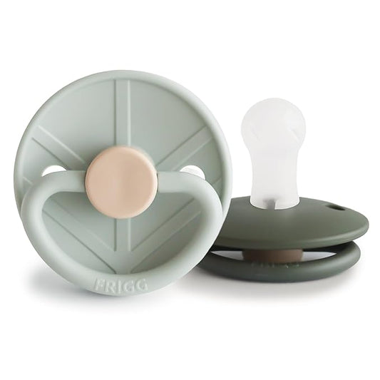FRIGG Little Viking SilkySoft Silicone Baby Pacifier 2-Pack | Made in Denmark 0-6 Months)